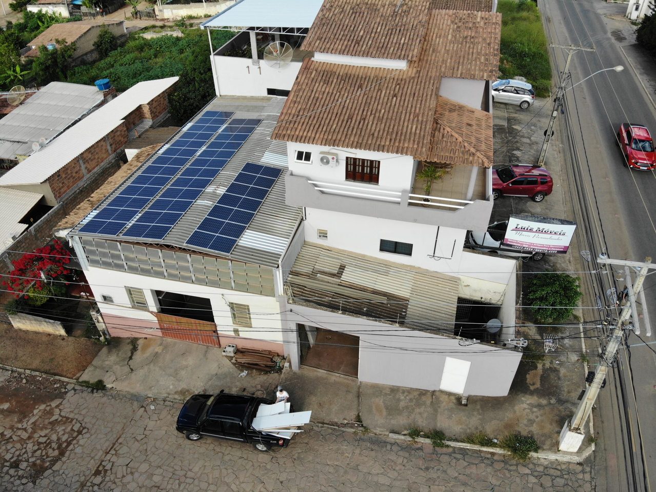 Projeto solar Assiluz - vista aérea